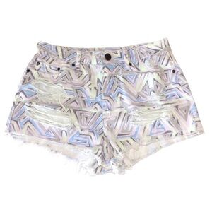 BDG High Rise Dree Cheeky Geometric Print Short 29